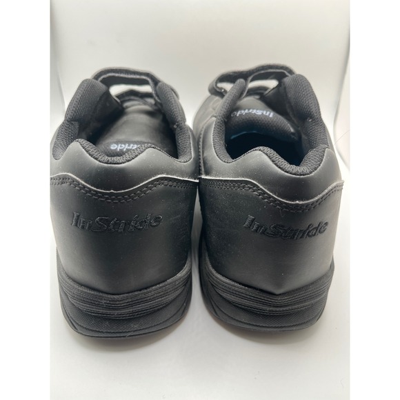 InStride Newport Walking Shoes Men\'s 12 sS Black Leather Double Strap Comfort main image 4